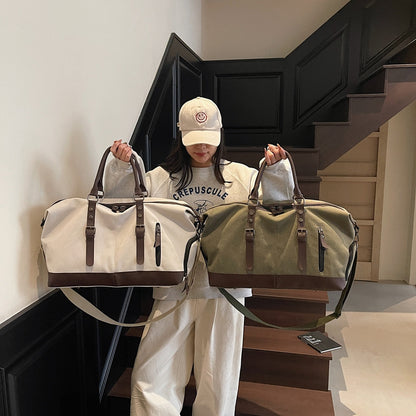 Portable Canvas Travel Bag with Large Capacity