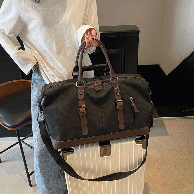 Portable Canvas Travel Bag with Large Capacity